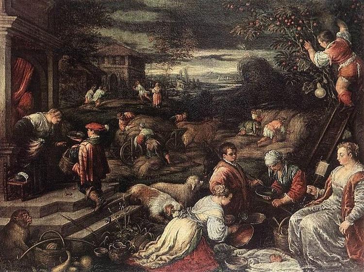 Francesco Bassano the younger Summer oil painting image
